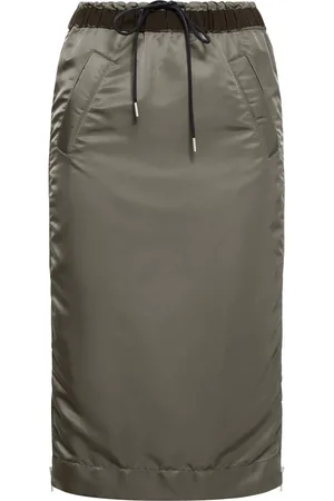 SACAI GONNA IN TWILL DI NYLON