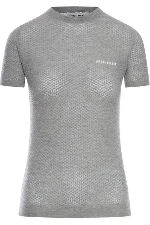 Miu Miu T-SHIRT IN CASHMERE