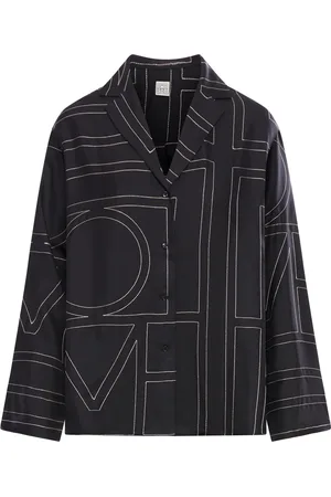 Totême CAMICIA IN SETA CON MONOGRAMMA