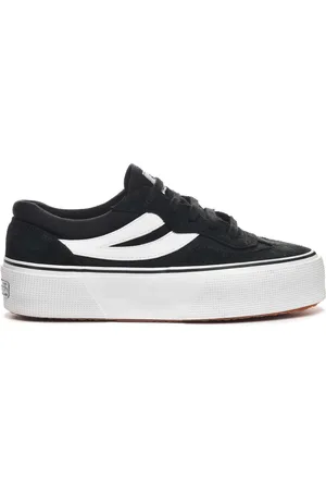 Superga 3041 Revolley Colorblock Platform Scarpe Sneakers Bianco Donna 35