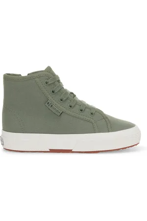 Superga 2709 Kids Waterproof Cotton Scarpe Sneakers Verde Unisex 22