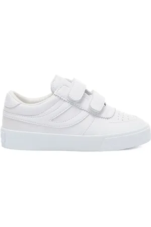 Superga 2846 Kids Seattle Straps Vegan Material Scarpe Sneakers Bianco Unisex 25
