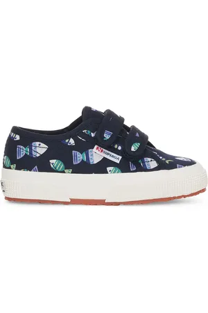 Superga 2750 Kids Straps Candy Fish Scarpe Sneakers Blu Unisex 29