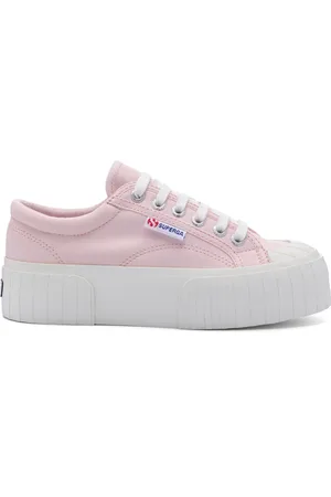 Superga 2631 Stripe Platform Scarpe Sneakers Rosa Donna 35