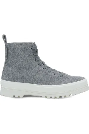 Superga 2644 Alpina Felt Scarpe Stivali alla caviglia Grigio Donna 36