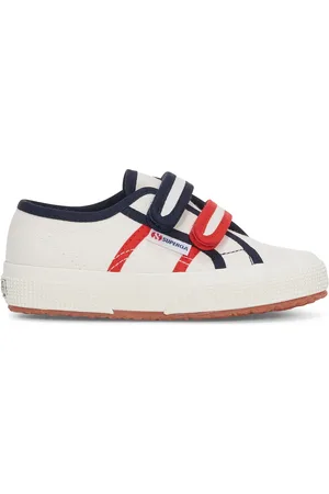 Superga 2750 Kids Straps Colorblocking Scarpe Sneakers Bianco Unisex 30