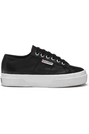 Superga 2740 Platform Nappa Scarpe Sneakers Bianco Donna 35