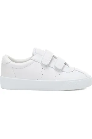 Superga 2843 Kids Club S Straps Vegan Material Scarpe Sneakers Bianco Unisex 25