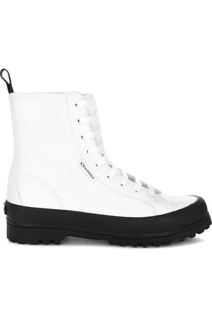 Superga 2643 Alpina Vegan Material Scarpe Stivali alla caviglia Bianco Donna 35