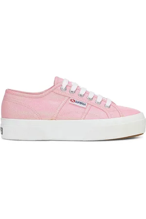 Superga 2740 Platform Lame Scarpe Sneakers Rosa Donna 37