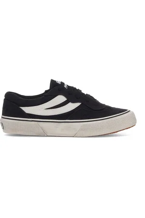 Superga 2941 Revolley Stone Washed Scarpe Sneakers Nero Unisex 35