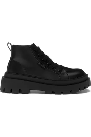 Superga 3052 Alpina Apex Mid Vegan Material Scarpe Stivali alla caviglia Nero Donna 35