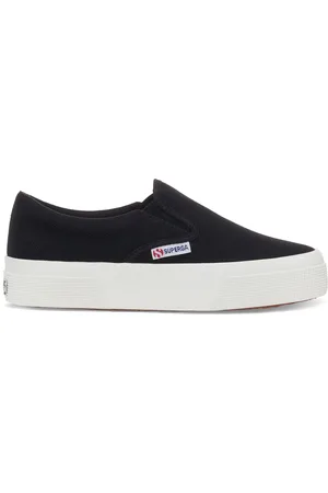Superga 2740 Platform Slipon Scarpe Sneakers Nero Donna 35