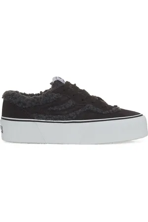 Superga 3041 Revolley Teddy Platform Scarpe Sneakers Bianco Unisex 36