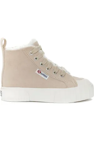 Superga 2696 Kids Stripe Suede Scarpe Sneakers Rosa Unisex 25