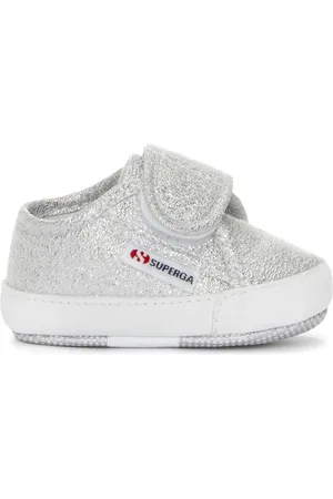 Superga 4006 Baby Strap Lame Scarpe Sneakers Grigio Unisex 16