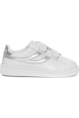 Superga 4832 Kids Straps Metallic Match Scarpe Sneakers Bianco Unisex 25