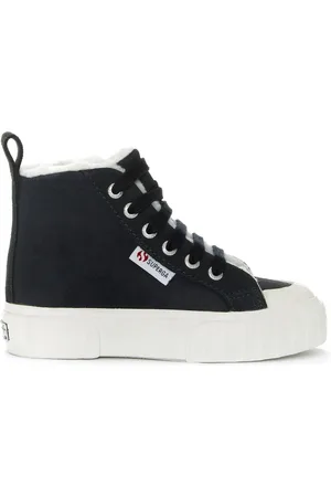 Superga 2696 Kids Stripe Suede Scarpe Sneakers Blu Unisex 25