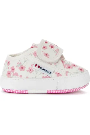 Superga 4006 Baby Strap Cherry Flowers Scarpe Sneakers Bianco Unisex 16
