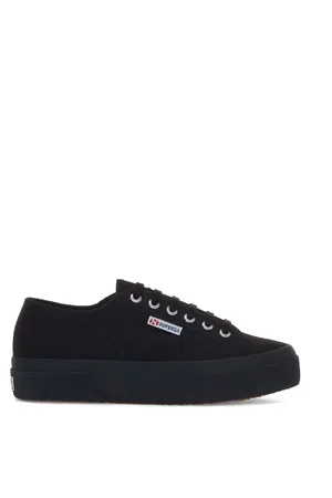 Superga 2740 Platform Scarpe Sneakers Nero Unisex 35