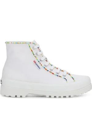 Superga 2341 Alpina Multicolor Beads Scarpe Stivali alla caviglia Bianco Donna 35