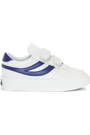 Superga 2846 Kids Seattle Straps Vegan Material Scarpe Sneakers Bianco Unisex 22