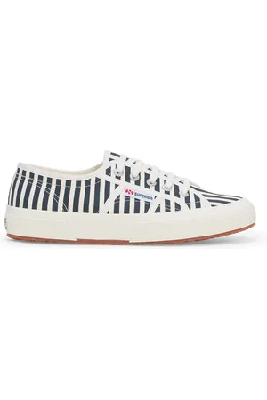 Superga 2750 Stripes Print Scarpe Sneakers Bianco Unisex 46