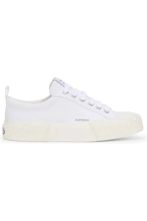 Superga 2660 Stripe Big Bumpers Scarpe Sneakers Bianco Unisex 35