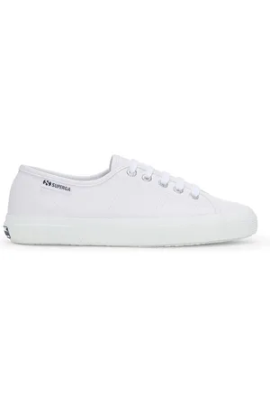 Superga 3750 Vegan Tumbled Material Leggera Scarpe Sneakers Bianco Unisex 35