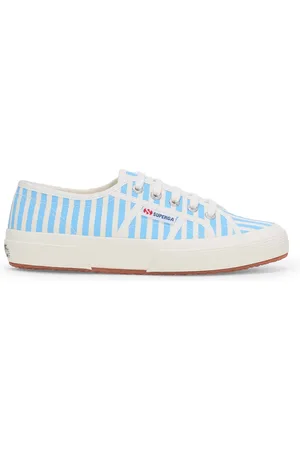 Superga 2750 Stripes Print Scarpe Sneakers Bianco Unisex 36