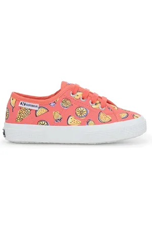Superga 3750 Kids Fruit Print Leggera Scarpe Sneakers Rosa Unisex 22