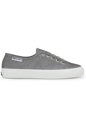 Superga 3750 Jersey Lame Leggera Scarpe Sneakers Grigio Donna 39
