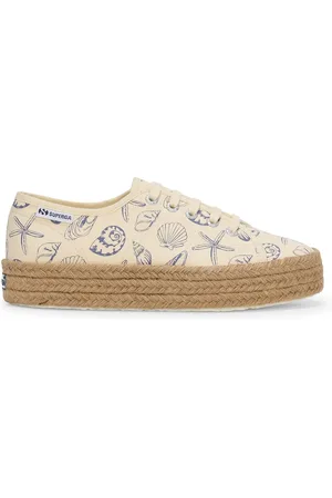 Superga 2730 Rope Seashells Print Scarpe Sneakers Blu Donna 35