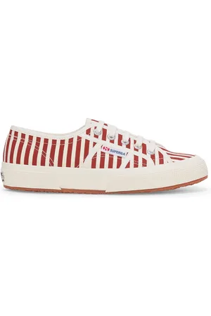 Superga 2750 Stripes Print Scarpe Sneakers Bianco Unisex 40