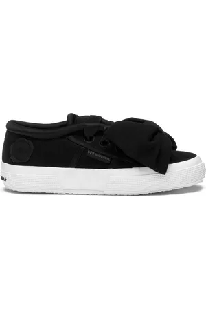 Superga 2750 Cotton Bow Scarpe Sneakers Nero Donna 36