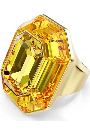 Swarovski Anello cocktail Lucent, Forma ottagonale, , Placcato color oro