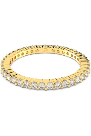 Swarovski Anello Matrix Vittore, Taglio Round, , Finitura in tono dorato