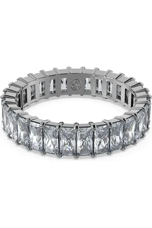 Swarovski Anello Matrix, Taglio baguette, , Placcato rutenio