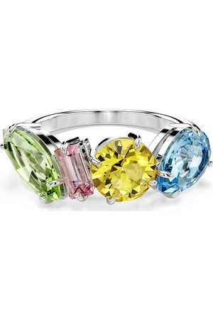 Swarovski Anello Gema, Taglio misto, , Placcato rodio