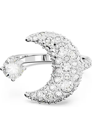 Swarovski Anello aperto Sublima, Luna, , Placcato rodio