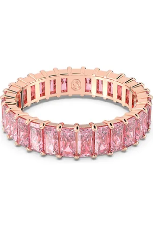 Swarovski Anello Matrix, Taglio baguette, , Placcato color oro