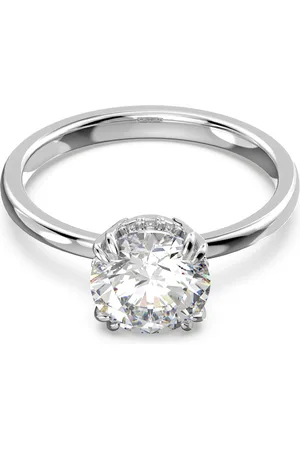Swarovski Anello cocktail Stilla, Taglio Round, , Placcato rodio