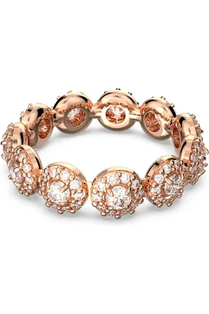 Swarovski Anello Una Angelic, Taglio Round, , Placcato color oro rosa