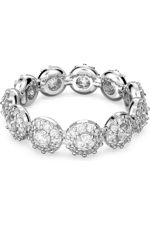Swarovski Anello Una Angelic, Taglio Round, , Placcato rodio
