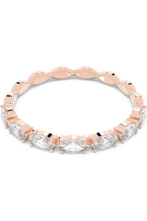 Swarovski Anello Matrix Vittore, Taglio Marquise, , Placcato color oro rosa