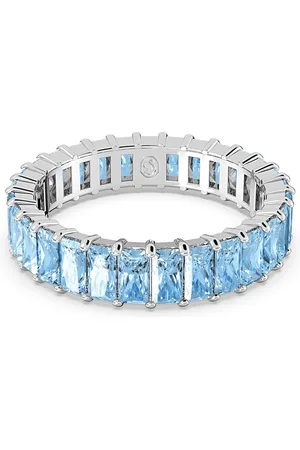 Swarovski Anello Matrix, Taglio baguette, , Placcato rodio