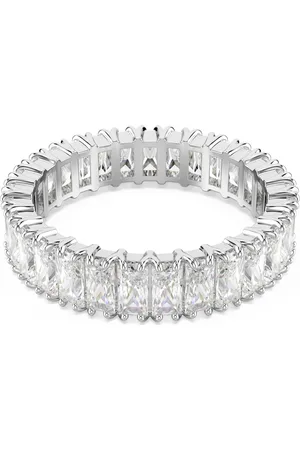 Swarovski Anello Matrix, Taglio baguette, , Placcato color argento