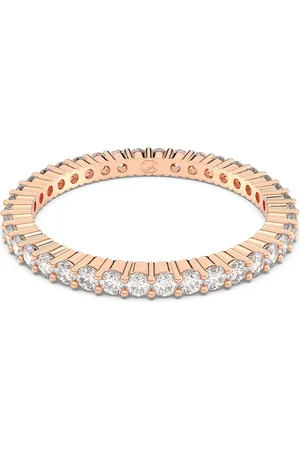 Swarovski Anello Matrix Vittore, Taglio Round, , Finitura in tono oro rosa