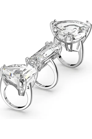 Swarovski Anello cocktail Mesmera, Set (3), Taglio misto, , Placcato rodio