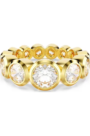Swarovski Anello Imber, Tagli arrotondati misti, , Placcato color oro